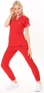 i-Premium Jogger Likralı Takım Kırmızı - XS - 38 Beden