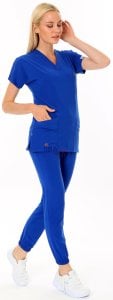 i-Premium Jogger Likralı Takım Saks Mavisi - XL - 46/48 Beden