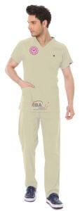 BEJ SAĞLIK TEKNİSYEN/TEKNİKER VE TIBBİ SEKRETER FORMASI LİKRALI SCRUBS TAKIM (MOTH)