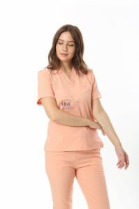 Gofre Likralı Takım (Gizli Cepli ) Somon - XL - 46/48 Beden