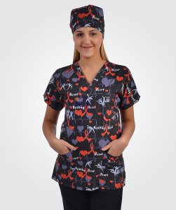 Terikoton Üst Desenli (HEALTY HEART)