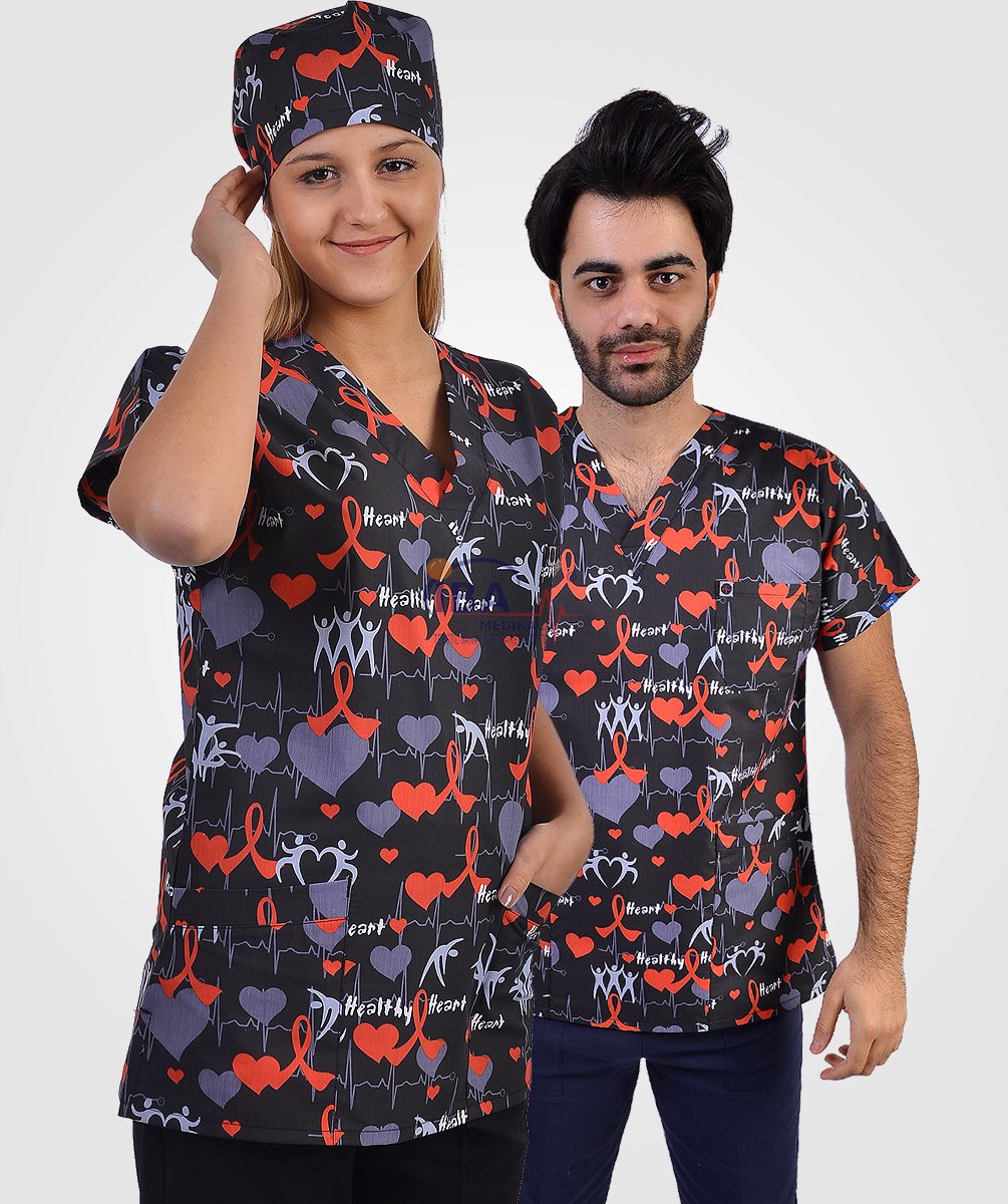 Terikoton Üst Desenli (HEALTY HEART)