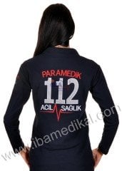 Paramedik Uzun Kol T-Shirt (Lacivert)