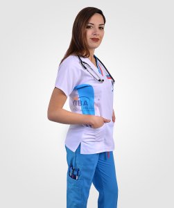 Comfort Style Alpaka Takım Turkuaz & Nar Çiçeği - M