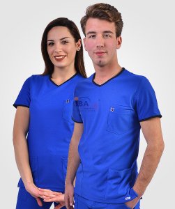 Comfort Sport V Yaka Spor Takım Saks Mavisi - XXL