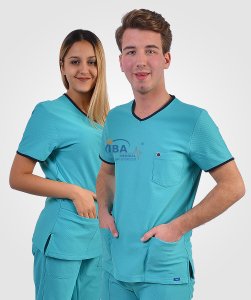 Comfort Sport V Yaka Spor Takım Beyaz - XS