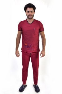 Comfort Sport V Yaka Spor Takım Bordo - XXL