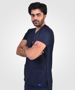 Comfort Sport V Yaka Spor Takım Lacivert - XXL