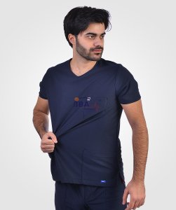 Comfort Sport V Yaka Spor Takım Lacivert - XXS