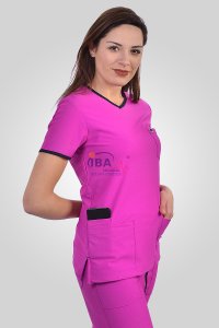 Comfort Sport V Yaka Spor Takım Menekşe - 3XL