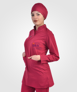 Hakim Yaka Uzun Terikoton Takım Bordo - S