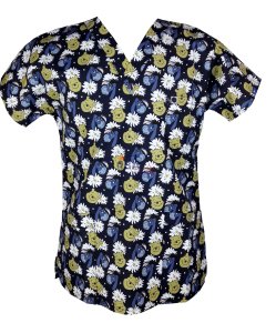 Eşek Ayıcık Terikoton Desenli Üst 3XL