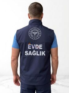 Evde Sağlık Lacivert Yelek