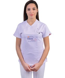Çıtçıtlı Likralı Takım Beyaz - L