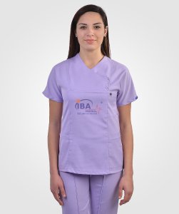 Çıtçıtlı Likralı Takım Lila - 3XL