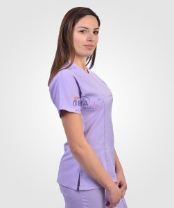Çıtçıtlı Likralı Takım Lila - L