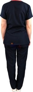 LIQİD PROOF - V Yaka Lacivert Alpaka Takım (Unisex)