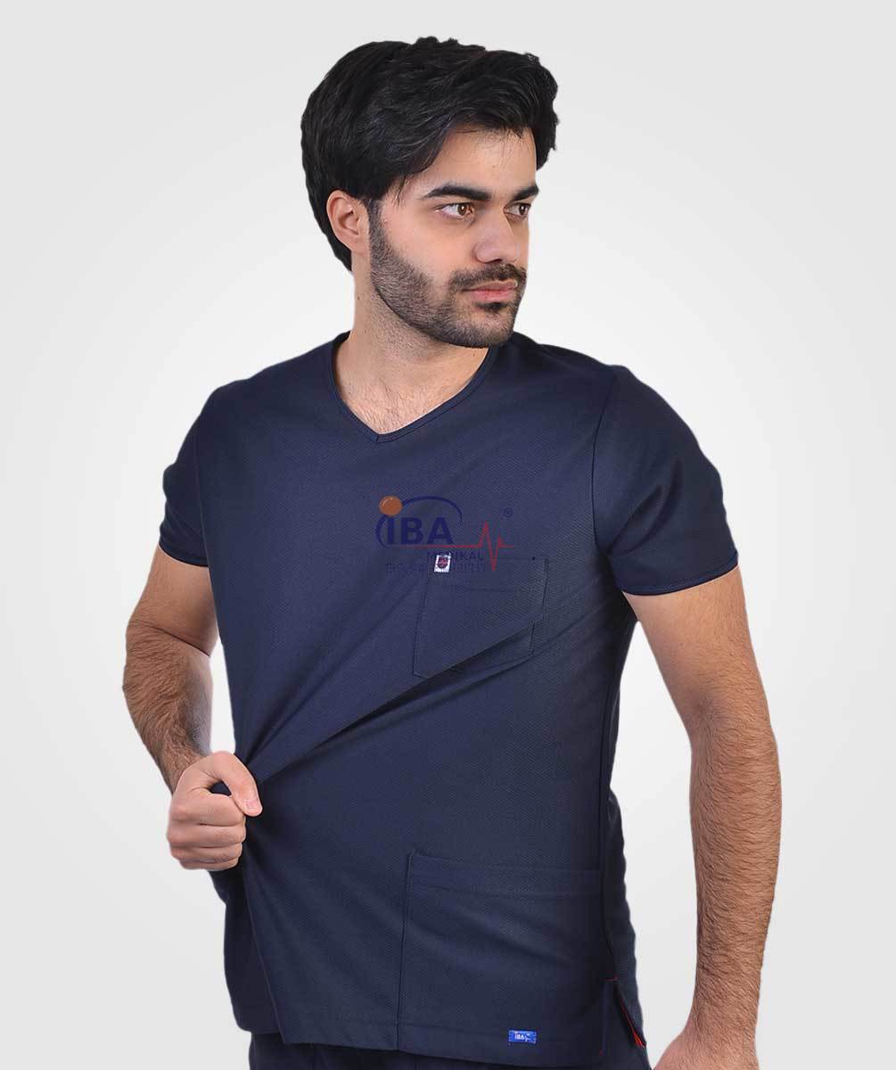 Comfort Sport V Yaka Tek Üst Lacivert - L