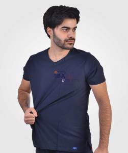 Comfort Sport V Yaka Tek Üst Lacivert - L
