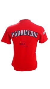 Yeni PARAMEDIC Kırmızı Polo Yaka T-Shirt