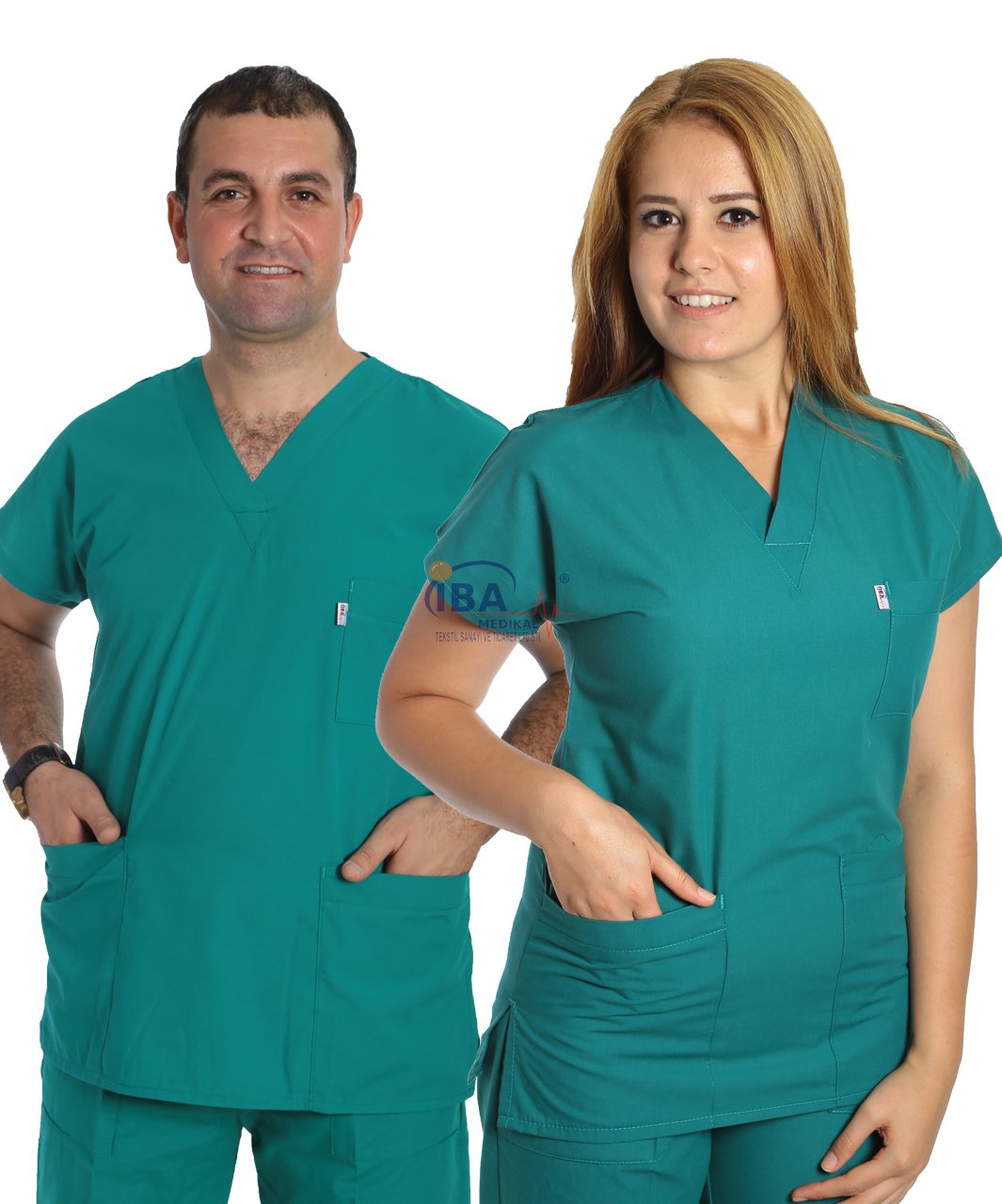 V Yaka Takım (Unisex) Ameliyathane Yeşili - XXL - 50/52 Beden