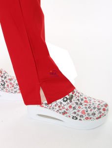 İ-Modern Çıtçıtlı Likralı Takım (Ribanalı) Kırmızı - S