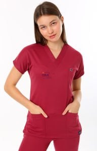 i-Sportive V Yaka Takım Bordo - XL